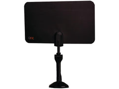 QFX ANT-7 HD/DTV/UHF/VHF/FM Ultra Flat Indoor Antenna, Black