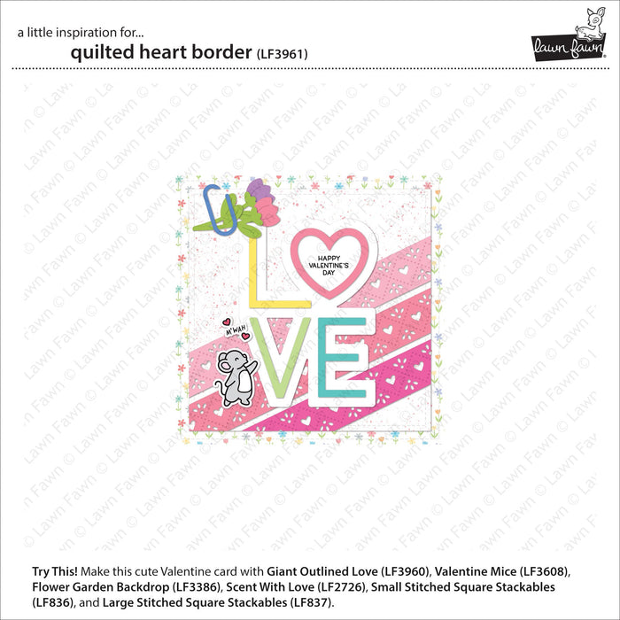 quilted heart border