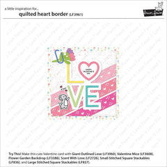 quilted heart border