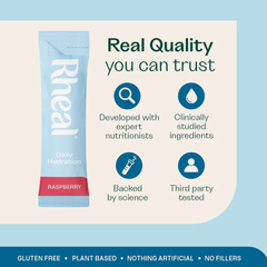 Rheal Daily Hydration Electrolytes Raspberry 7 Pack
