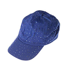 Rhinestone Baseball Cap Cap Something Special Hat ja7459bl Blue