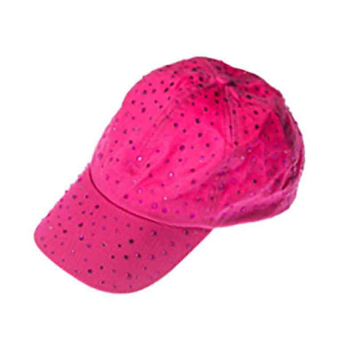 Rhinestone Baseball Cap Cap Something Special Hat ja7459fc Fuchsia