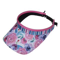 Rose Garden Golf Sun Visor with Coil Lace - GloveIt Visors Visor Cap GloveIt V291 Pink