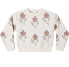 Rylee + Cru Aspen Sweater in Ivory Flower