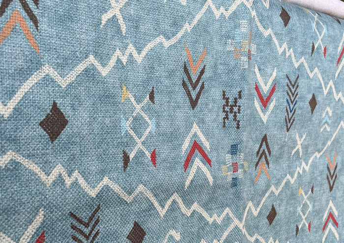 Safaa, Mist: A Cactus Silk Inspired Upholstery Fabric by the Yard - Annabel Bleu