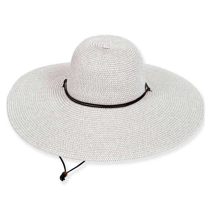 Sahara Wide Brim Sun Hat with Chin Cord - Sun 'N' Sand Hats Wide Brim Sun Hat Sun N Sand Hats HH1009E Light Grey M/L (58 cm)