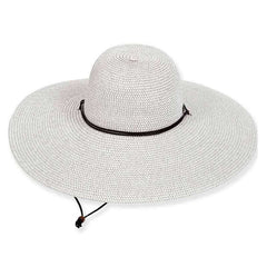 Sahara Wide Brim Sun Hat with Chin Cord - Sun 'N' Sand Hats Wide Brim Sun Hat Sun N Sand Hats HH1009E Light Grey M/L (58 cm)