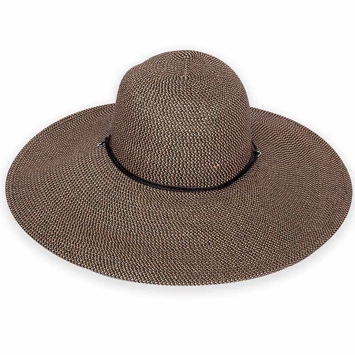 Sahara Wide Brim Sun Hat with Chin Cord - Sun 'N' Sand Hats Wide Brim Sun Hat Sun N Sand Hats HH1009C Brown M/L (58 cm)