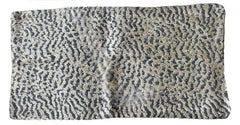 Sale: 11x21” Blue and Silver Tiger Woven Pillow Cover - Annabel Bleu