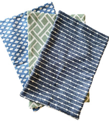 Sale: 12x18 Blue or Green Pillow Cover - Annabel Bleu