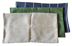 Sale: 12x21 Pillow Cover Ivory, Blue, or Green - Annabel Bleu