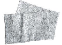 Sale: Blue Woven Pillow Cover 18x18 or 12x18 - Annabel Bleu