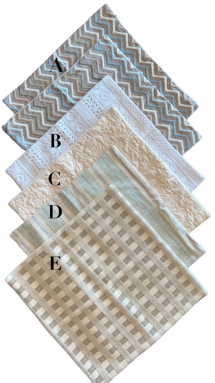 Sale: Mix and Match 18x18 Pillow Covers - Annabel Bleu