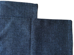 Sale: Pair of Dark Blue Woven Pillow Covers