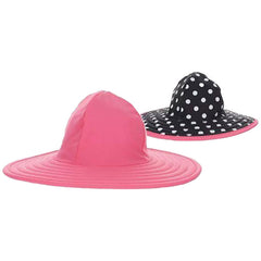 Sandpiper Lycra® Sun and Swim Hat for Girls - Scala Hats for Kids Wide Brim Hat Scala Hats C938-ASST Fuchsia XS (48-52 cm)