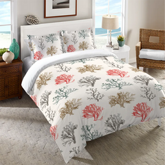 Sandy Coral Duvet Cover