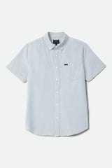 Men's Sanford Oxford Woven in the color Dusty Blue - Front Product View
