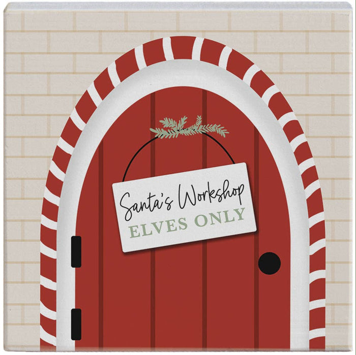 Santa's Workshop Door - Small Talk Square