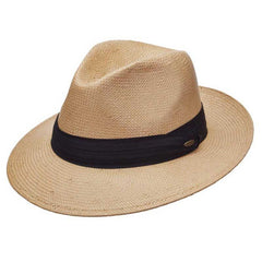 Sausalito Woven Toyo Panama Hat - Scala Hats for Men Panama Hat Scala Hats MT11OS-PUTTY2 Putty S/M (57 - 58 cm)