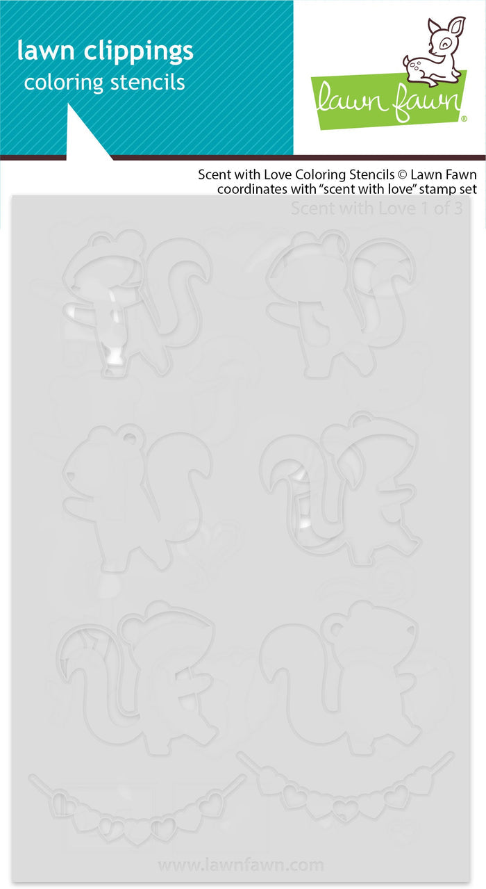 scent with love coloring stencils