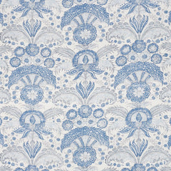 Schumacher Calicut Designer Pillow Cover in Leaf, Delft, or Olive - Annabel Bleu