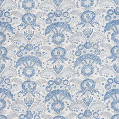 Schumacher Calicut Designer Pillow Cover in Leaf, Delft, or Olive - Annabel Bleu