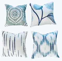 Schumacher Mini Pillows / Ringbearer Pillows - Annabel Bleu