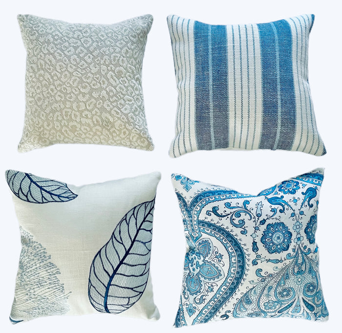 Schumacher Mini Pillows / Ringbearer Pillows - Annabel Bleu