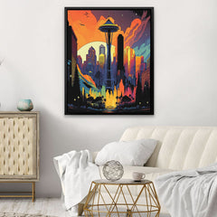 Seattle, City of Love - Luxury Wall Art