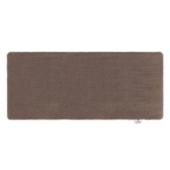 Sense Mink Washable Runner- 100% recycled polyester runner in a solid warm brown tone.