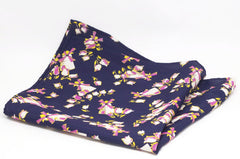 Serene Dutch Countryside Navy Rayon Pocket Square by Put This On