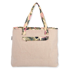 Shoulder Tote with Tropical Floral Hat Carrier - Sun 'N' Sand Bags Bags Sun N Sand Hats