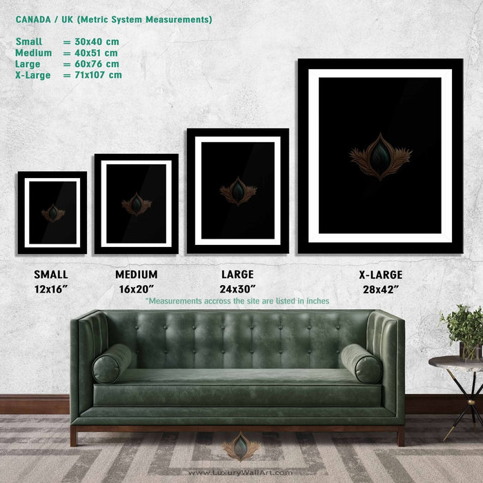 Silver Gothic Crowns Semi - gloss Print - Luxury Wall Art