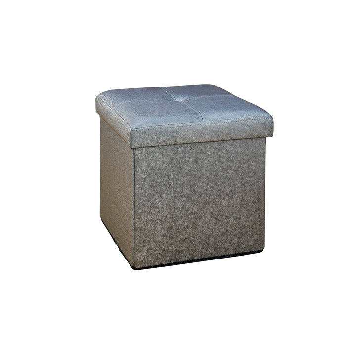 Simplify Single Folding Ottoman-Metallic Grey