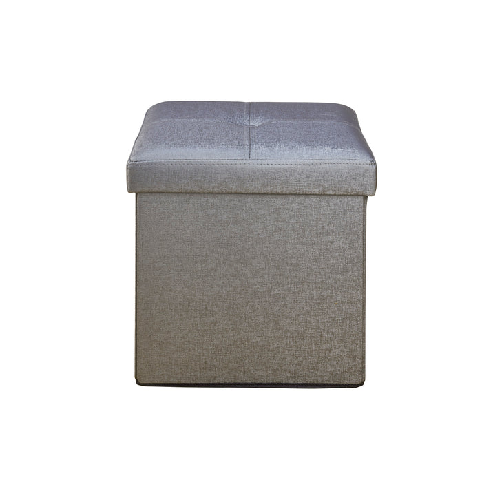 Simplify Single Folding Ottoman-Metallic Grey