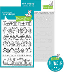 simply celebrate winter (stamp+coloring stencil bundle)
