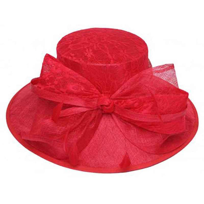 Sinamay Dress Hat with Lace Bow Accent by Something Special Hat Dress Hat Something Special Hat