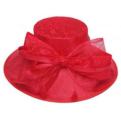 Sinamay Dress Hat with Lace Bow Accent by Something Special Hat Dress Hat Something Special Hat