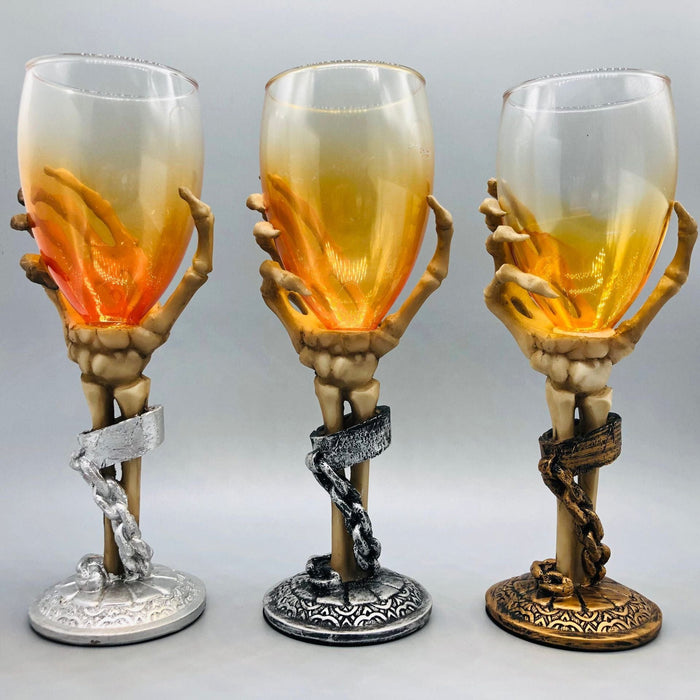 Gadget Gerbil Skeleton Hand Goblet