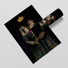 Skeleton Queen Semi - gloss Print - Luxury Wall Art