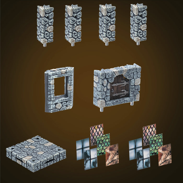 Small Treasure Chest - Fieldstone Core (Painted)
