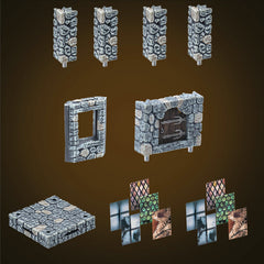 Small Treasure Chest - Fieldstone Core (Painted)