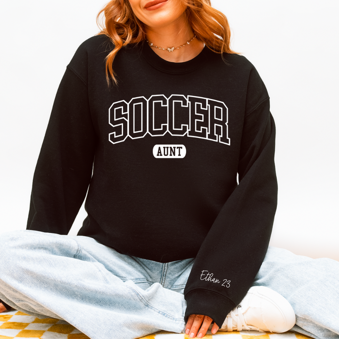 Soccer Aunt Customizable Sweatshirt