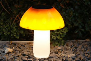 Gadget Gerbil warm light Outdoor Mushroom Solar Lights