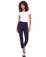 Solid Techno Ankle Pant (Navy)
