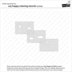 soy happy coloring stencils