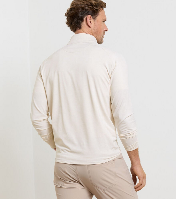 Stealth Stripe Performance Quarter-Zip (Truffle)
