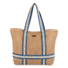 Straw Shoulder Tote with Hat Carrier - Sun 'N' Sand Bags Bags Sun N Sand Hats