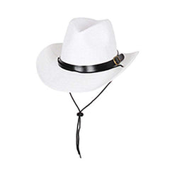 Straw Western Style Hat Cowboy Hat Something Special LA HTP676WH White
