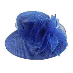 Structured Crown Dress Hat with Tulle Accent - Something Special Colleciton Dress Hat Something Special Hat